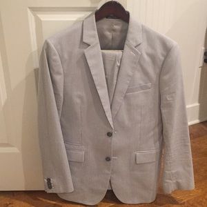Express Men’s Striped Summer Suit